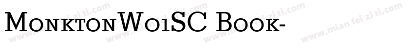 MonktonW01SC Book字体转换